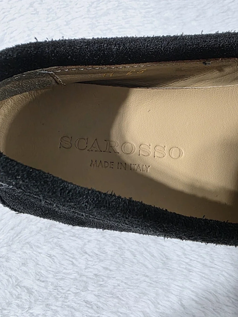 Kids Scarosso Ludovico Black suede loafers US Sz 12 EU Sz 29